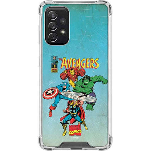 Marvel Classic Comics The Avengers Galaxy A72 5G Clear Case